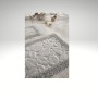 ÇAPA HOME PAMUK 2'Lİ BANYO PASPASI YAPRAK DESEN GRİ 8696474231913